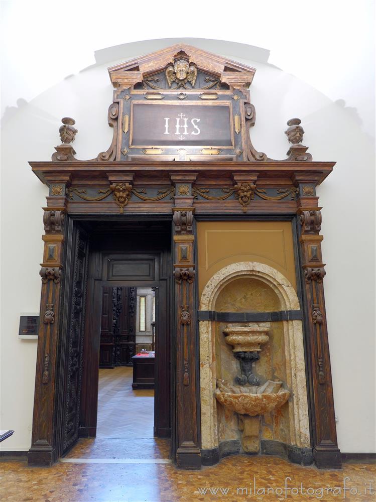 Milan (Italy) - Interior of the sacristy of the Church of San Fedele